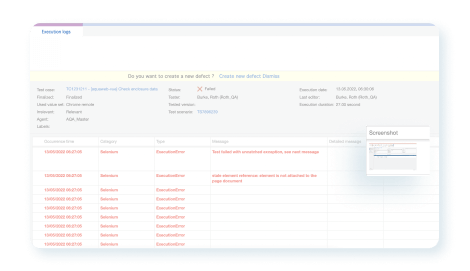 Receive test attachments